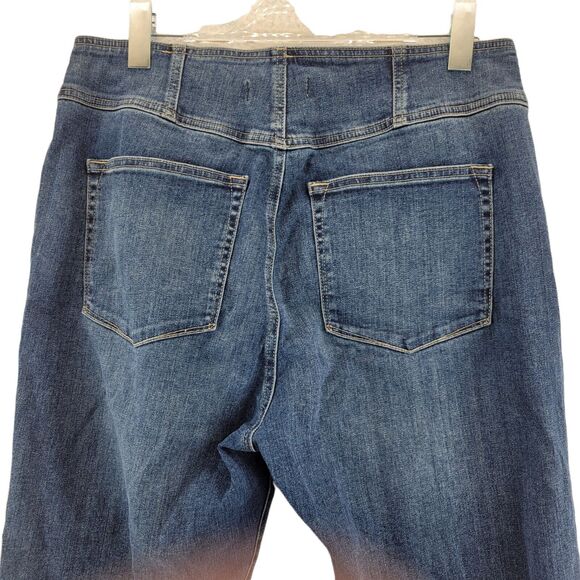 Point Sur Women's High Rise Straight Leg Jeans Size 32 Exposed Button Fly - Picture 4 of 8